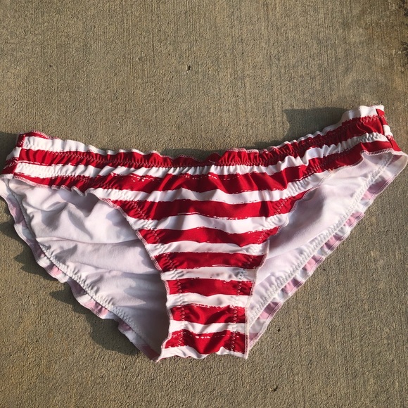 Red &white stripped bottoms - Picture 1 of 3